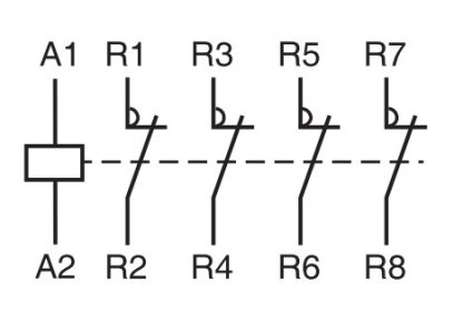 Sklopnik (kontaktor) TOWCT-44004 (4P; 40A; 4NC) - Image 3